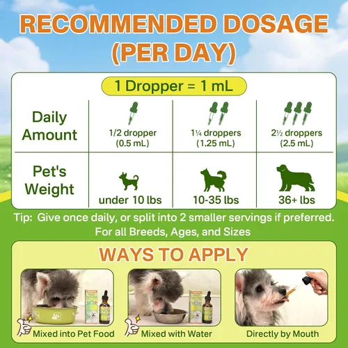 Miniatura 8 de puyrzoe Tratamiento natural de infección por levaduras para perros, picazón en las orejas, piel, patas y alivio de alergias, tratamiento de levadura