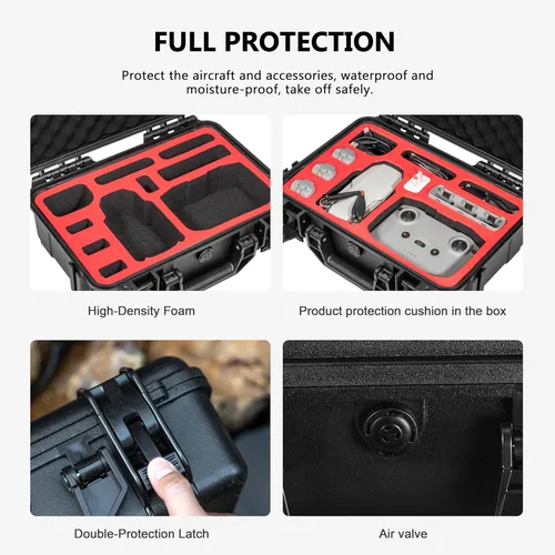 Miniatura 5 de Tomat Mini 4K caso impermeable duro transporte caso para DJI MINI 4K / Mini2 Fly More Combo Accesorios
