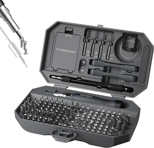 Juego de destornilladores de precisión, kit de destornilladores para portátil, kit de reparación de destornilladores profesional JAKEMY 164 en 1