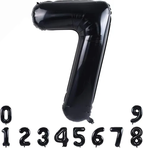 Miniatura 28 de TONIFUL Globos grandes de helio de letras B negras grandes de 40 pulgadas, globos de aluminio Mylar para decoración de suministros de fiesta
