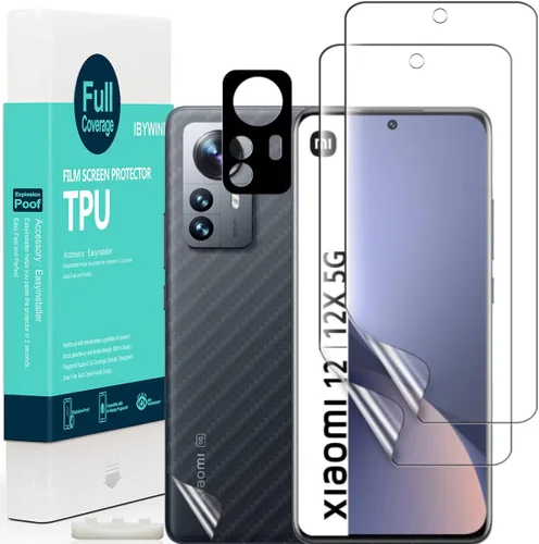 Miniatura 7 de Ibywind Paquete de 2 protectores de pantalla para Xiaomi 12 Lite 5G de 6.55 pulgadas (no para Xiaomi 12/12X/12 Pro/12T/12T Pro), vidrio templado