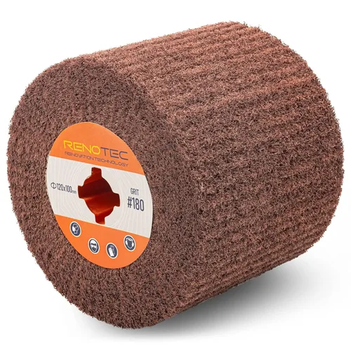 Miniatura 9 de 120x100mm Rueda de pulido de dibujo de alambre de solapa no tejida para el tratamiento de superficie de productos metálicos (400 GRANO)