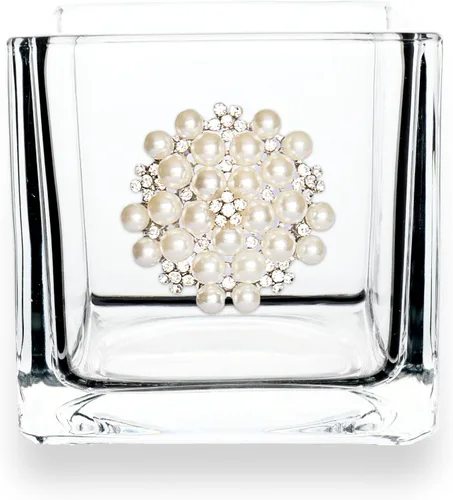 Miniatura 9 de THE QUEENS' JEWELS Aurora Borealis - Jarrón portavelas de 4 x 4 pulgadas, regalo único para mujeres, cumpleaños, lindo, divertido, cóctel, reina