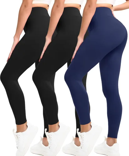 Miniatura 8 de Natural Feelings Buttercloud - Paquete de 3 leggings para mujer, cintura alta, pantalones de yoga suaves como la mantequilla, para uso diario