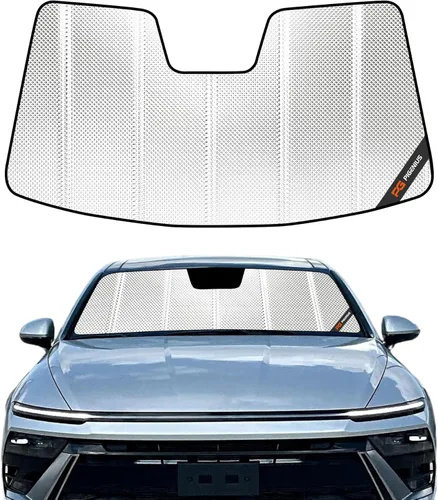 Miniatura 13 de Pigenius Parasol para parabrisas para Hyundai Sonata 2020-2023 Parasol para ventana delantera - AstraGuard Plateado