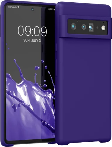 Miniatura 74 de kwmobile Funda Compatible con Google Pixel 6 Pro - Funda de Teléfono de Silicona TPU con Acabado Suave - Azul Caribe