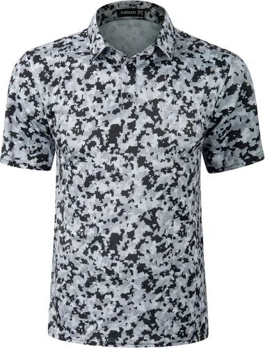 Miniatura 100 de TAPULCO Camisetas tipo polo de secado rápido para hombre, diseño de camuflaje, atléticas, ligeras, transpirables, casuales, para golf