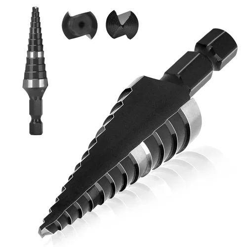 Brocas de taladro de paso, de 1/8" a 1/2", broca de cobalto, resistente para acero inoxidable, metal duro, madera, 13 pasos, 206