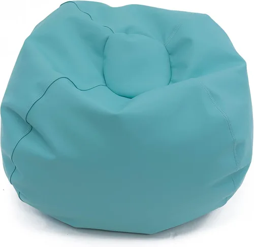 Miniatura 23 de Children's Factory Puf redondo de 26 pulgadas, puf con funda resistente al agua para niños, asiento flexible para aula primaria, fácil de limpiar