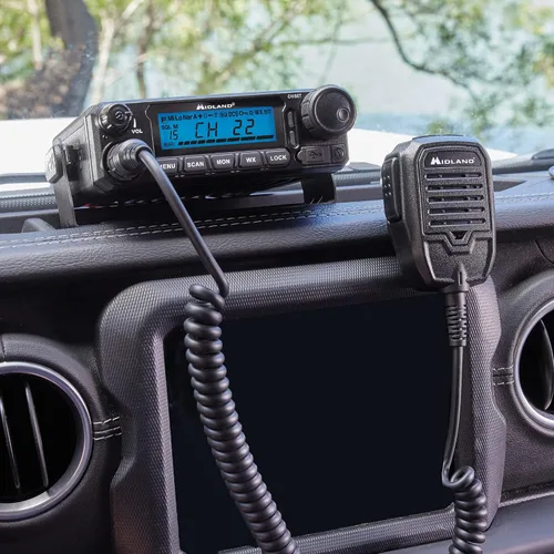 Miniatura 3 de Midland® MXT500 Radio móvil GMRS de 50 vatios - para granjas, ranchos, overlanding, senderos y todoterreno - 8 canales repetidores, diseño compacto