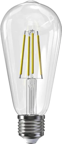 Miniatura 31 de Jensense Bombillas LED Edison E26, 60 vatios equivalentes, bombillas regulables, 2300 K, luz blanca cálida (cristal ámbar), estilo vintage