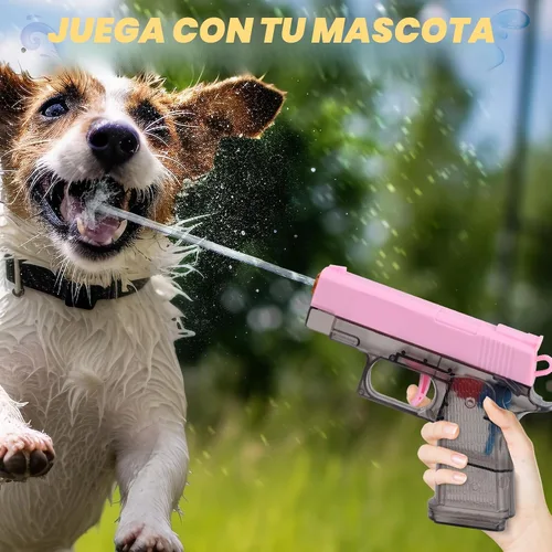 Miniatura 6 de Paquete de 2 pistolas de agua para niños - Pistola de chorro disparadora empapadora de agua pistola de agua juguetes para niños pequeños, niños