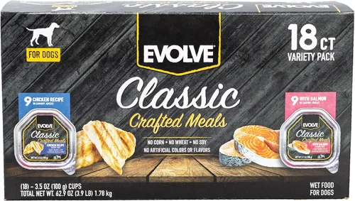 Miniatura 13 de Evolve Classic Crafted Meals - Comida húmeda para perros con estofado de ternera, 3.5 onzas, paquete de 15