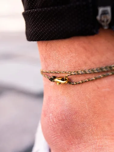Miniatura 43 de Made by Nami Surfer Anklet with Snap Hook Clasp Waterproof & Adjustable Thin String Ankle Bracelets for Women and Men Handmade Jewelry for Beach and