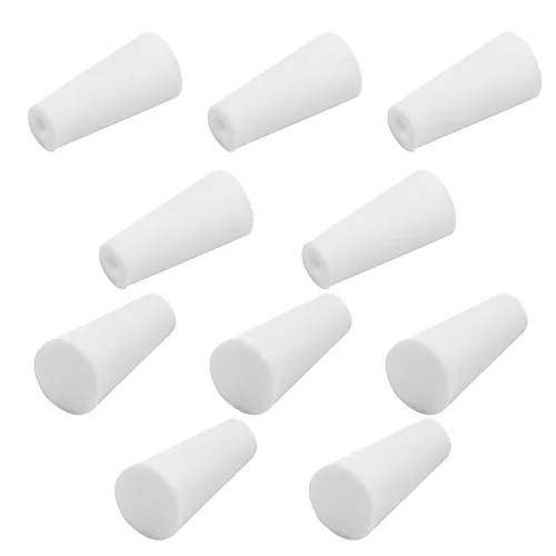 Miniatura 10 de Bettomshin Tapón cónico de silicona Carboy, adecuado para orificios de 3/8 pulgadas de diámetro, para elaboración casera, cerveza, vino, kombucha