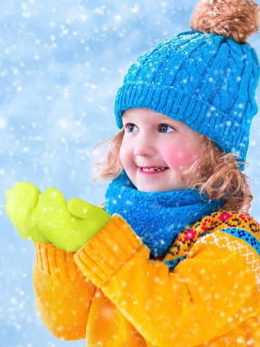 Miniatura 4 de Boao 5 pares de guantes de punto elásticos para niños y niñas, guantes cálidos de invierno para niños y niñas