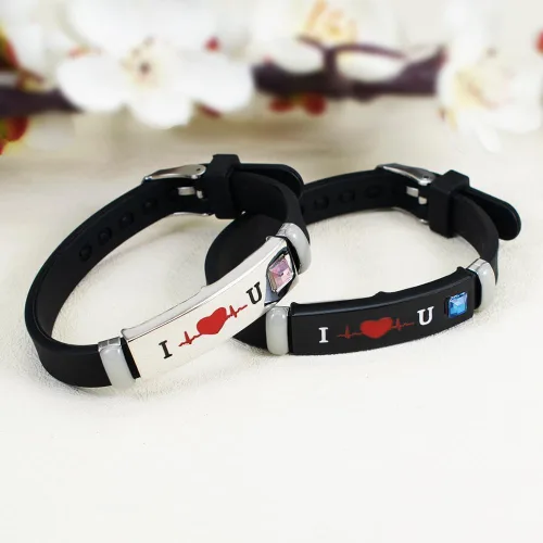 Miniatura 3 de 2/PCS SET Luminous King Queen Crown Couple Bracelet, Fashionable Silicone Bracelet, Cute and Simple Alloy Design, Daily and Gift Occasions