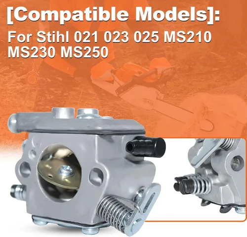 Miniatura 3 de para Stihl 021 023 025 MS210 MS230 MS250, Ms250 Kit de carburador, 1123 120 0603, 1123 141 2000, 1123 358 7702, 0000 350 350 350 32 ES/112 ES 3 141
