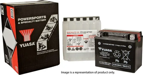 Miniatura 2 de Yuasa YUAM6212B YT12B-BS Batería AGM sin mantenimiento con paquete ácido