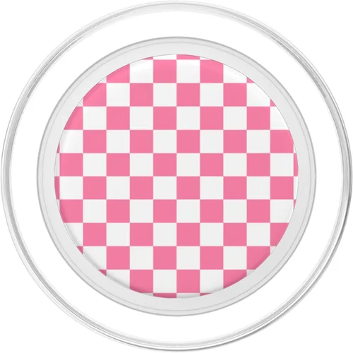 Miniatura 2 de Lindo tablero de ajedrez rosa clásico a cuadros PopSockets MagSafe PopGrip para iPhone