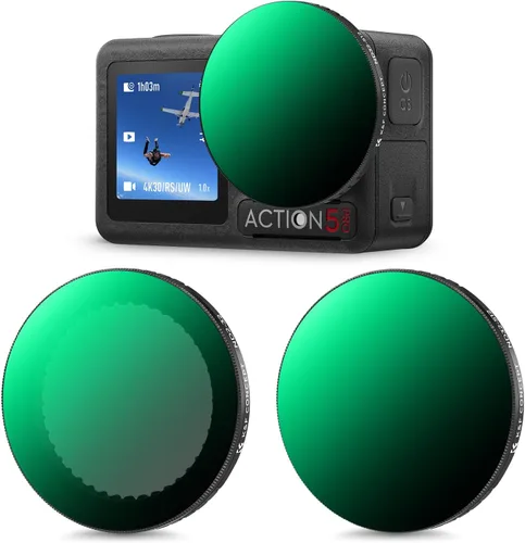 Miniatura 12 de K&F Concept Filtro de difusión negro a presión 1/4 para DJI Osmo Action 5 Pro, filtros de efecto cinematográfico de niebla creativa para DJI Osmo