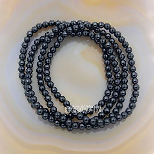 Miniatura 2 de AD Beads Brazalete con cuentas de piedras naturales con elástico, para curación Reiki 4,6,8,10,12mm