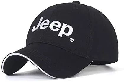 Westion Gorra de béisbol ajustable con logotipo bordado, color negro para hombres y mujeres, gorra de viaje para carreras de coche