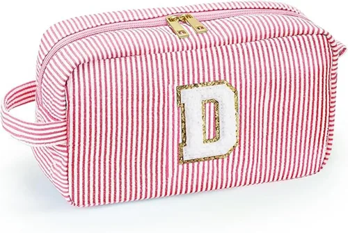 Miniatura 4 de Bonita bolsa grande de cosméticos de viaje, neceser con cremallera, bolsa de almacenamiento de maquillaje, bolsa de viaje, fiesta, boda, artículos