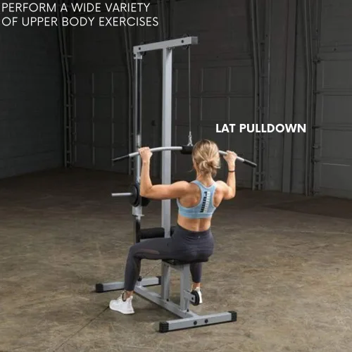 Miniatura 3 de Powerline by Body-Solid LAT - Máquina desplegable para gimnasio en casa con poleas altas y bajas, construcción de acero de calibre pesado, incluye