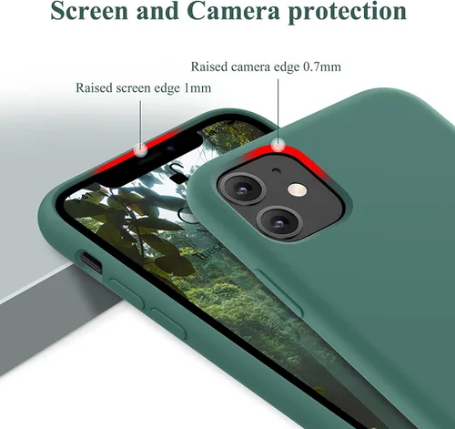 Miniatura 6 de OTOFLY Funda para iPhone 11, funda para teléfono 11, delgada, a prueba de golpes, antihuellas, forro de microfibra antiarañazos, funda protectora