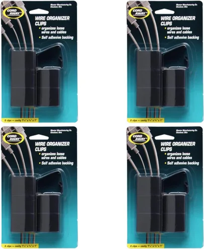 Miniatura 2 de Clips de alambre autoadhesivos, paquete de 6, 2 paquetes