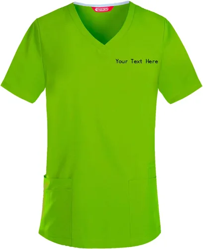 Miniatura 2 de Camiseta médica bordada para mujer personalizada con tu texto