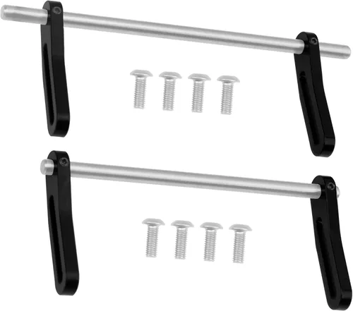 ShareGoo Parachoques delantero trasero de aluminio ajustables compatibles con 1/10 Axial SCX10 Traxxas TRX4 Gspeed Power Wagon Body Chassis RC