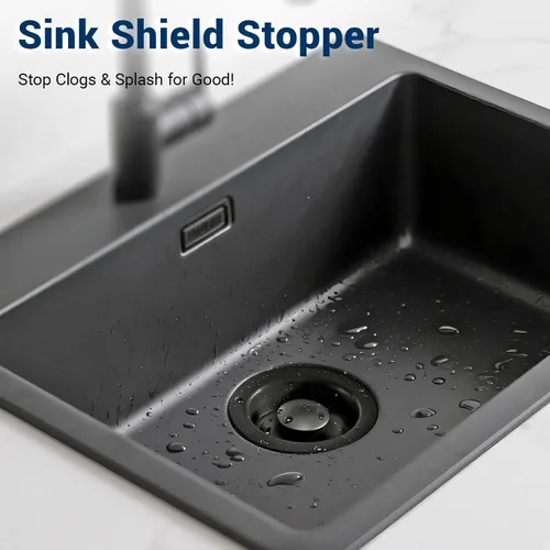 Miniatura 5 de Tapón de brida para fregadero de cocina ORB – Brida universal para eliminación de basura para adaptarse a orificio de drenaje estándar de fregadero