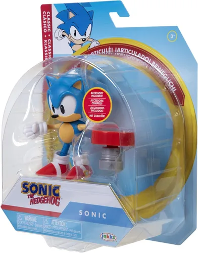 Miniatura 9 de Sonic 4"- Classic Sonic w/Spring- Wave 4 (en línea) articulado