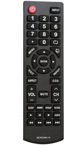 Nuevo reemplazo de control remoto NS-RC4NA-14 apto para Insignia LCD HDTV NS19E310NA15 NS-19E310NA15 NS22E400NA14 NS-22E400NA14 NS24D510NA15