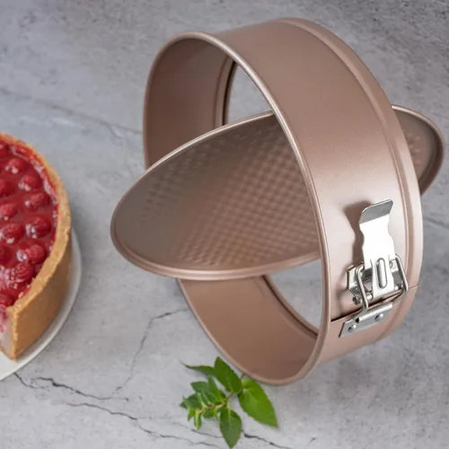 Miniatura 3 de HAPPIELS Molde desmoldable antiadherente para cheesecake de 8 pulgadas Libre de PFOA y BPA, molde desmoldable no tóxico para pasteles Los