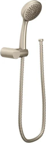 Miniatura 2 de Moen Ducha de mano de níquel cepillado con manguera de 69 pulgadas y soporte de pared, 3865EPBN