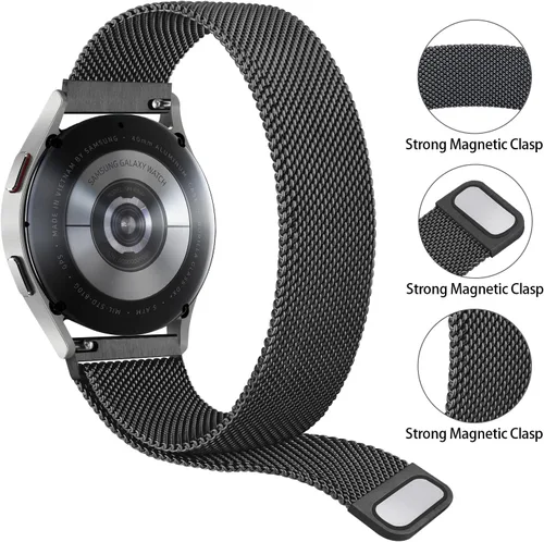 Miniatura 2 de Meliya Correa para Samsung Galaxy Watch 3 bandas de 1.614 in para mujeres y hombres, 0.787 pulgadas de acero inoxidable de repuesto para Galaxy