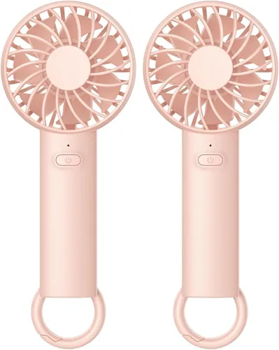 Lamicall Mini ventilador portátil, ventilador de mano de 3 velocidades, ventilador personal recargable, secadora de pestañas de maquillaje para
