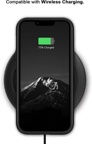 Miniatura 6 de TENDLIN Compatible con iPhone 13 Pro Max, funda de grano de madera con textura de fibra de carbono, funda híbrida de cuero compatible con iPhone 13