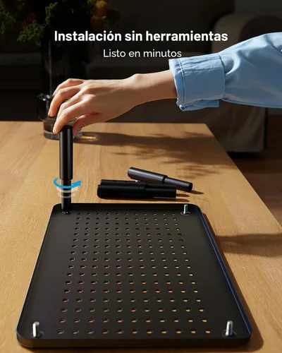 Miniatura 7 de HUANUO Soporte para Monitor, Soporte para Monitor Ajustable en 3 Alturas, Soporte para Monitor con Ventilaciones para Flujo de Aire, Soporte