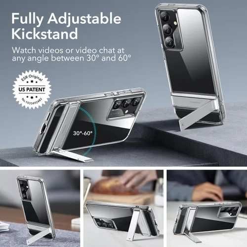 Miniatura 2 de ESR Funda para teléfono Samsung Galaxy S23 Ultra, 3 modos de soporte, soporte para S23 Ultra, protección contra caídas de grado militar, ajuste