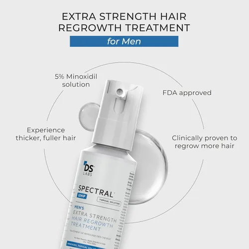 Miniatura 4 de DS Labs Spectral.UHP - Suero de densidad capilar al 5%, fórmula tópica extra fuerte para cabello de aspecto más grueso, se dirige al adelgazamiento