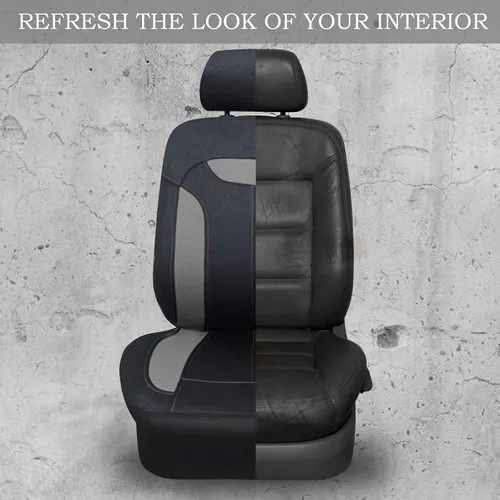 Miniatura 6 de CAR PASS Juego completo de fundas de asiento de automóvil transpirables de malla de aire 3D en tela, ajuste universal compatible con el 95%