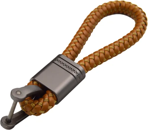Miniatura 5 de Llavero con cuerda de diseño de tejido de bellota para automóvil, compatible con Porsche Maserati Mercedes BMW Cadillac Lexus Ford Toyota VW Honda