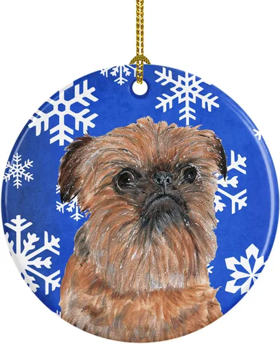 Miniatura 33 de Caroline's Treasures Cavalier Spaniel - Adorno de cerámica para colgar en el árbol de Navidad, para el hogar, Navidad, fiestas, regalo, 3 pulgadas