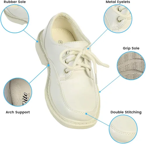 Miniatura 2 de Lito Children's Wear Zapato de vestir para niños, comunión con cordones, boda, graduación, zapato mate formal