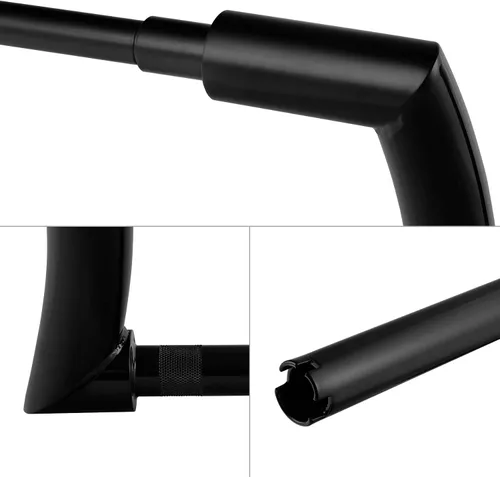Miniatura 8 de TCT-MOTORPARTS Manillar de 12 Pulgadas Rise Ape Hanger Bar de 2 Pulgadas para Harley Dyna Wide Glide Lowrider FLST FXST 1983-2008 Softail Street Bob