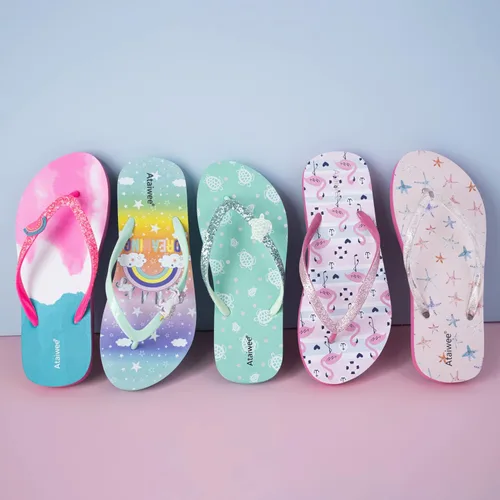 Miniatura 6 de Ataiwee Chanclas para niña, sandalias con estampado de frutas.